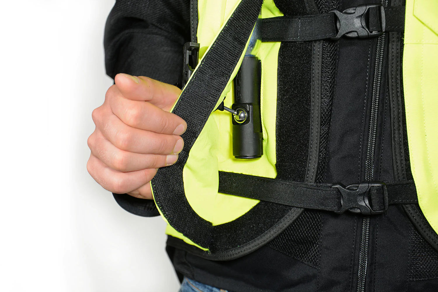 Airbagvest, Helite. Turtle 2 Hi-viz (Fluo-gul) m/ mekanisk utløser - Image 11