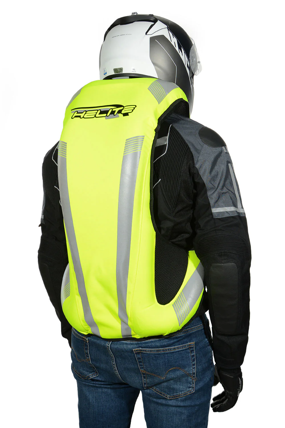 Airbagvest, Helite. Turtle 2 Hi-viz (Fluo-gul) m/ mekanisk utløser - Image 5