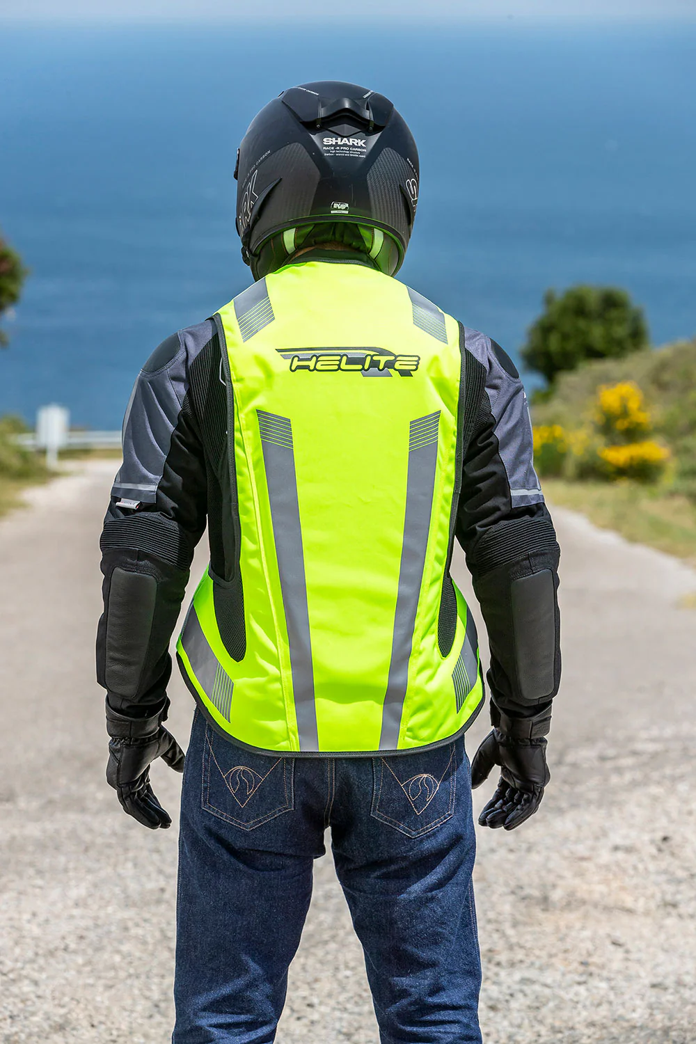 Airbagvest, Helite. Turtle 2 Hi-viz (Fluo-gul) m/ mekanisk utløser - Image 8