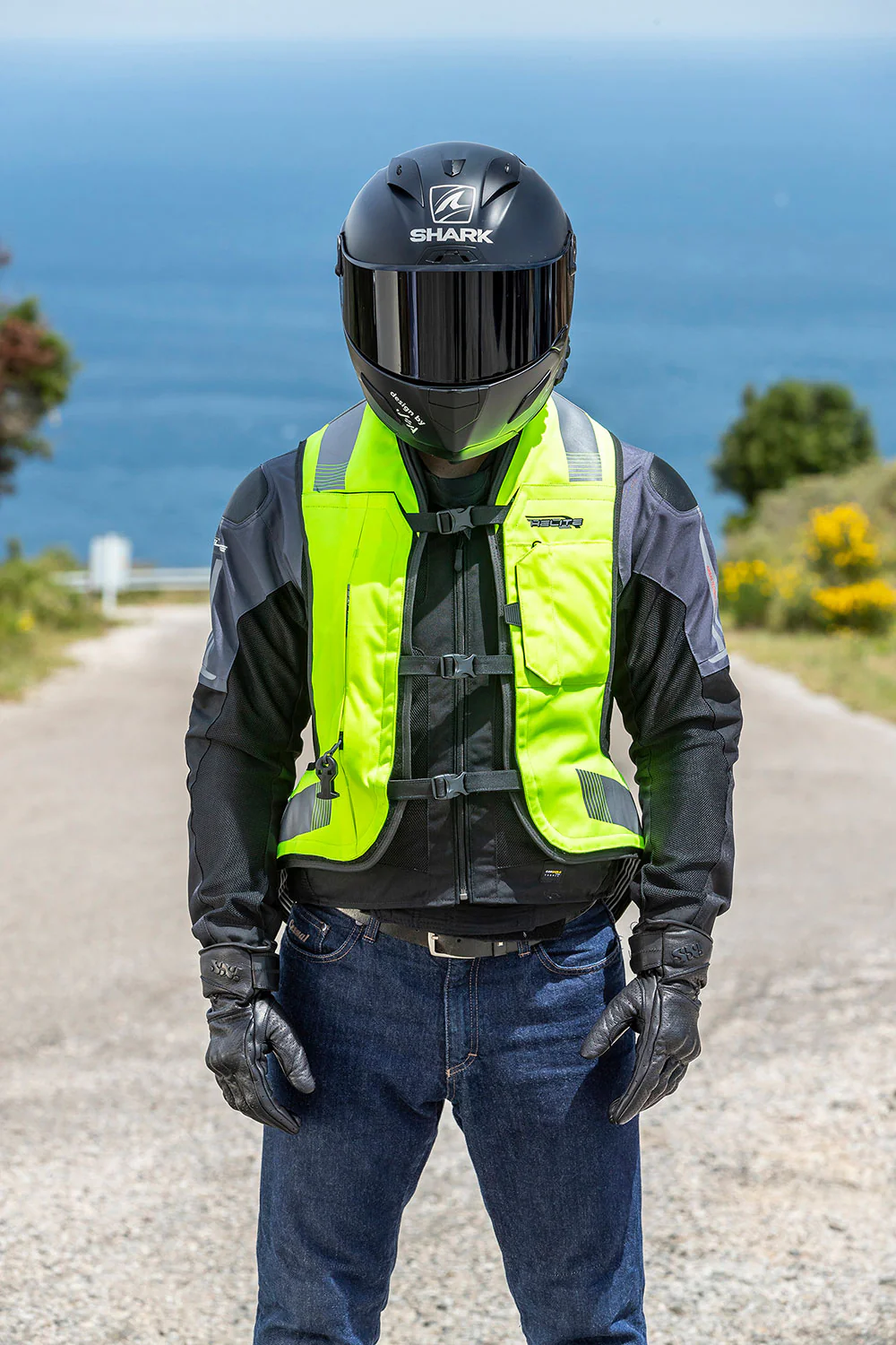 Airbagvest, Helite. Turtle 2 Hi-viz (Fluo-gul) m/ mekanisk utløser - Image 9