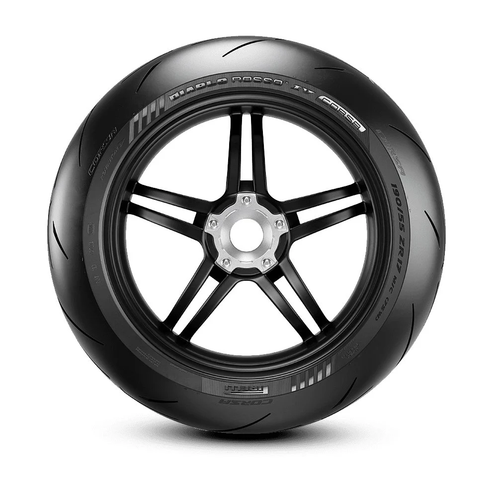 Dekk, Pirelli. Diablo Rosso IV Corsa (120/70-17 + 180/55-17) Dekksett - Image 2