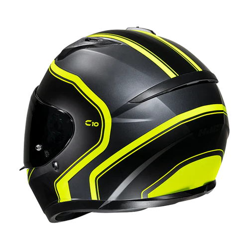 Hjelm, HJC, C10 Elie MC3F (Svart / gul) - Image 3