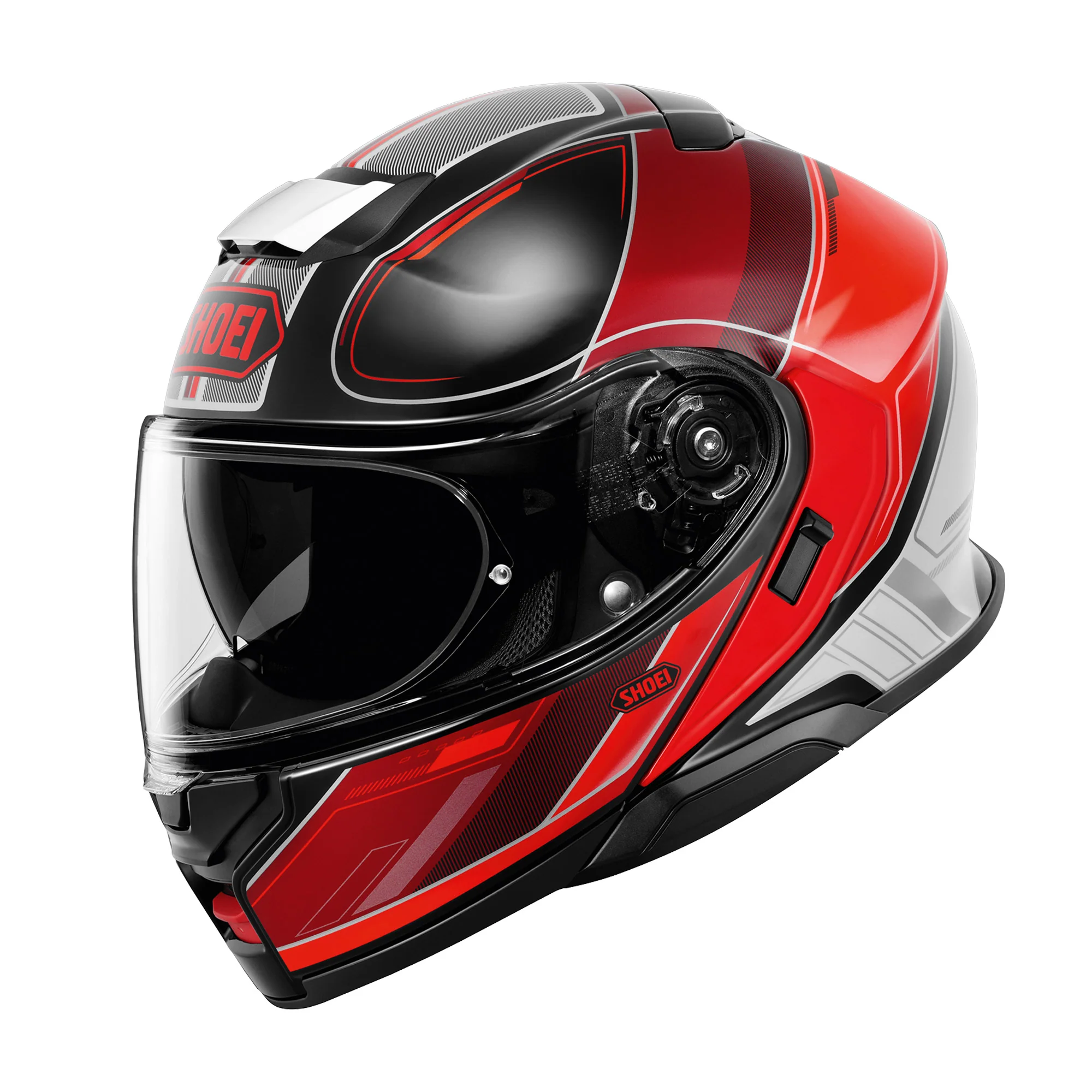Hjelm, Shoei. Neotec 3 Sharpen TC-1 (Rød/svart/hvit) - Image 2