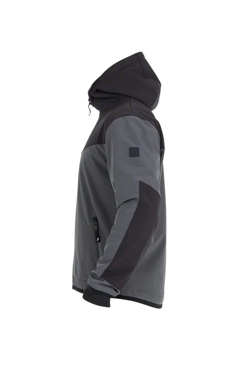 Jakke, John Doe. XTM Hoodie Softshell V3 (Grå/svart) - Image 2