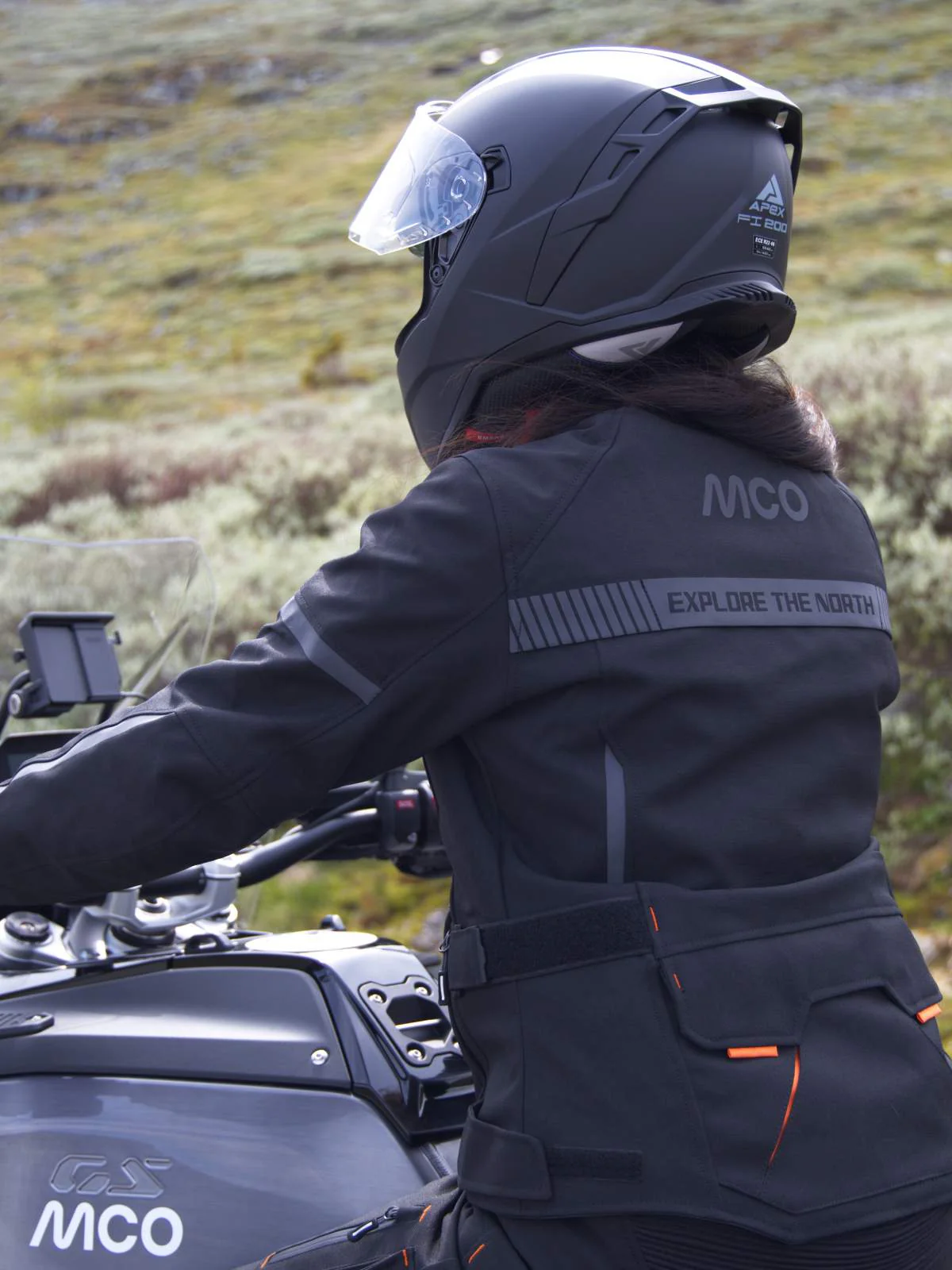 Jakke, MCO. Dovre (Svart / oransje) Dame - Image 3
