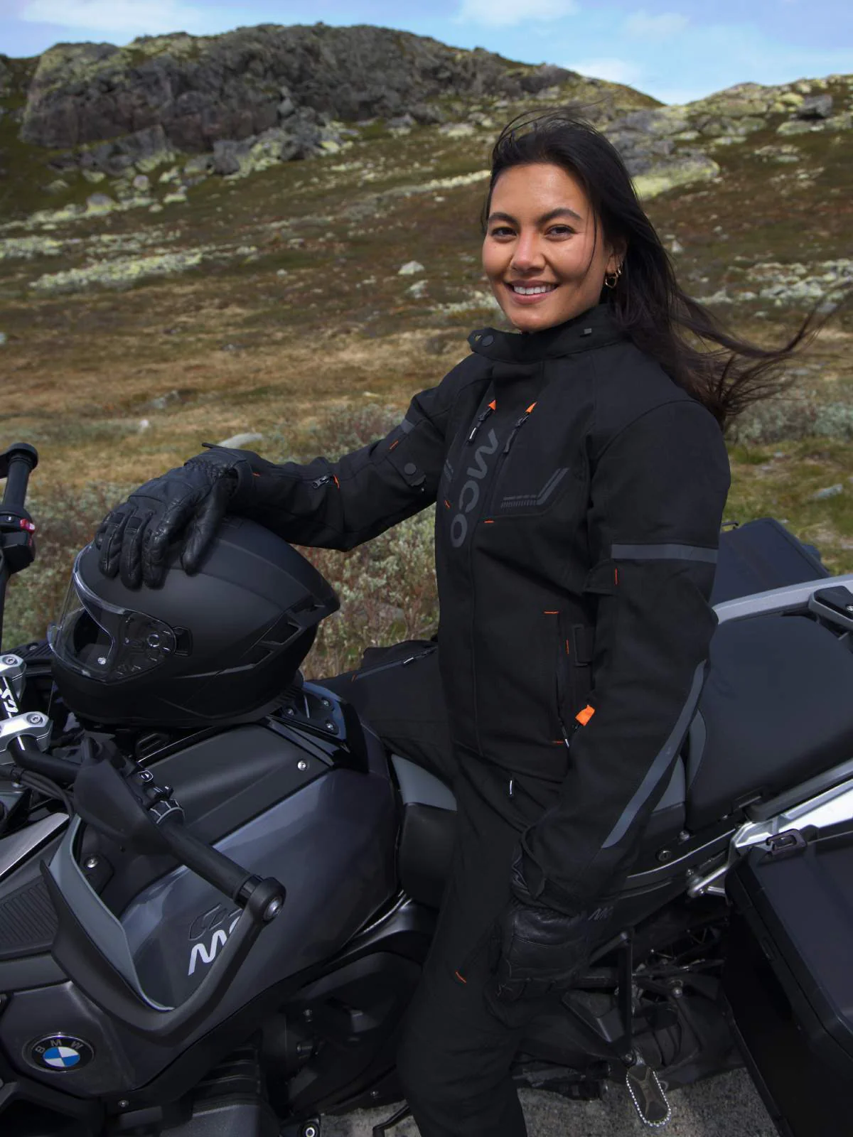 Jakke, MCO. Dovre (Svart / oransje) Dame - Image 6