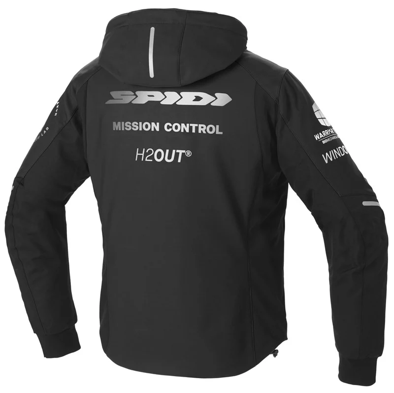 Jakke, Spidi. Armor H2OUT, Hoodie (Svart/Hvit) - Image 2