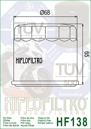 Oljefilter, Hiflo. HF138 - Image 2