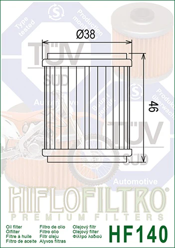 Oljefilter, Hiflo. HF140 - Image 2