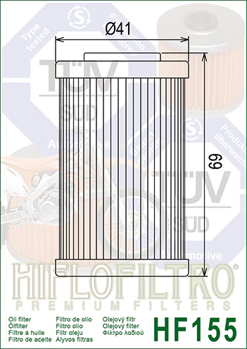 Oljefilter, Hiflo. HF155 - Image 2