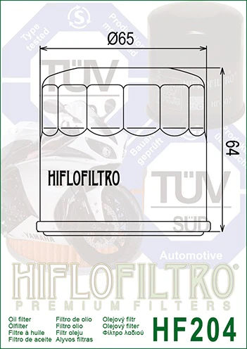 Oljefilter, Hiflo. HF204 - Image 2