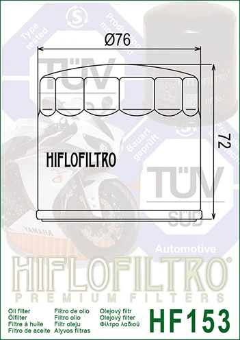 Oljefilter, Hiflo. Til diverse Ducati-modeller - Image 2