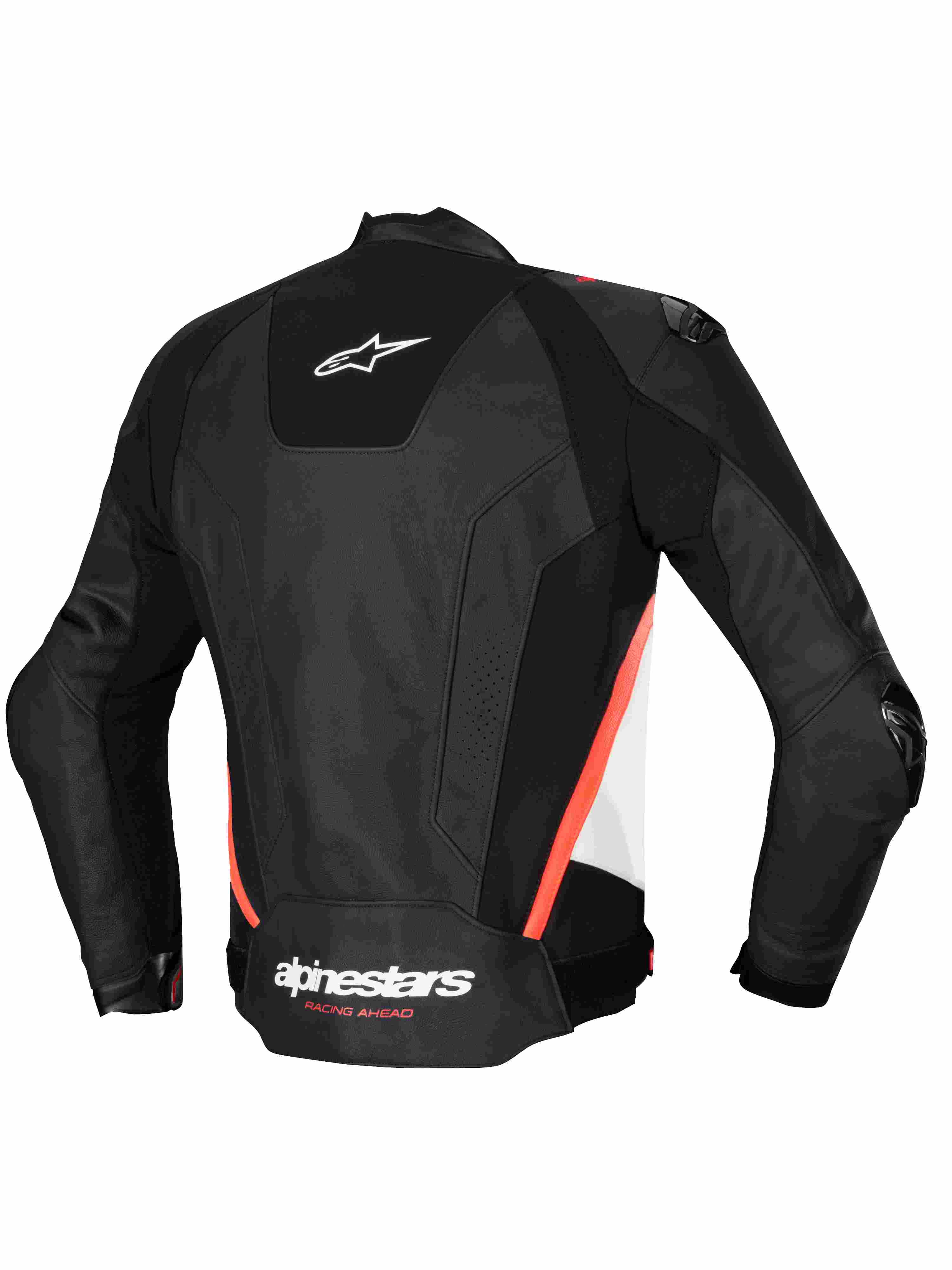 Skinnjakke, Alpinestars Missile V3 (Svart/hvit/rød) - Image 2